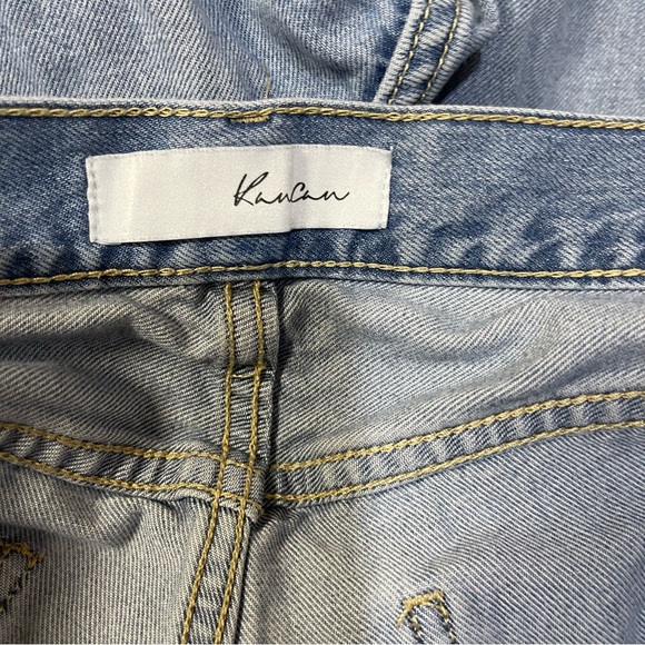 Kancan Jinx Ultra High Rise 90’s Boyfriend Jeans Medium Wash Distress Size 11/29 - Picture 6 of 8